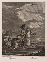 KG 01060
<br/>
Jagers en valkeniers (serie van 25 bladen)
<br/>
<em>Ridinger, Martin Elias (ca. 1730-1780)</em>